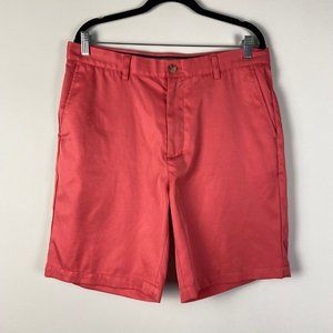 Vineyard Vines Coral Flat Front Men Shorts
